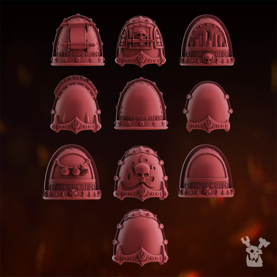 Fire Preachers Shoulder Pads Set x10 #2