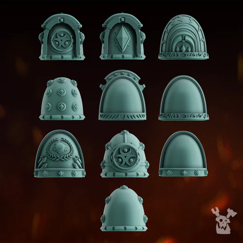 Lunar Knights Shoulder Pads Set x10 #2