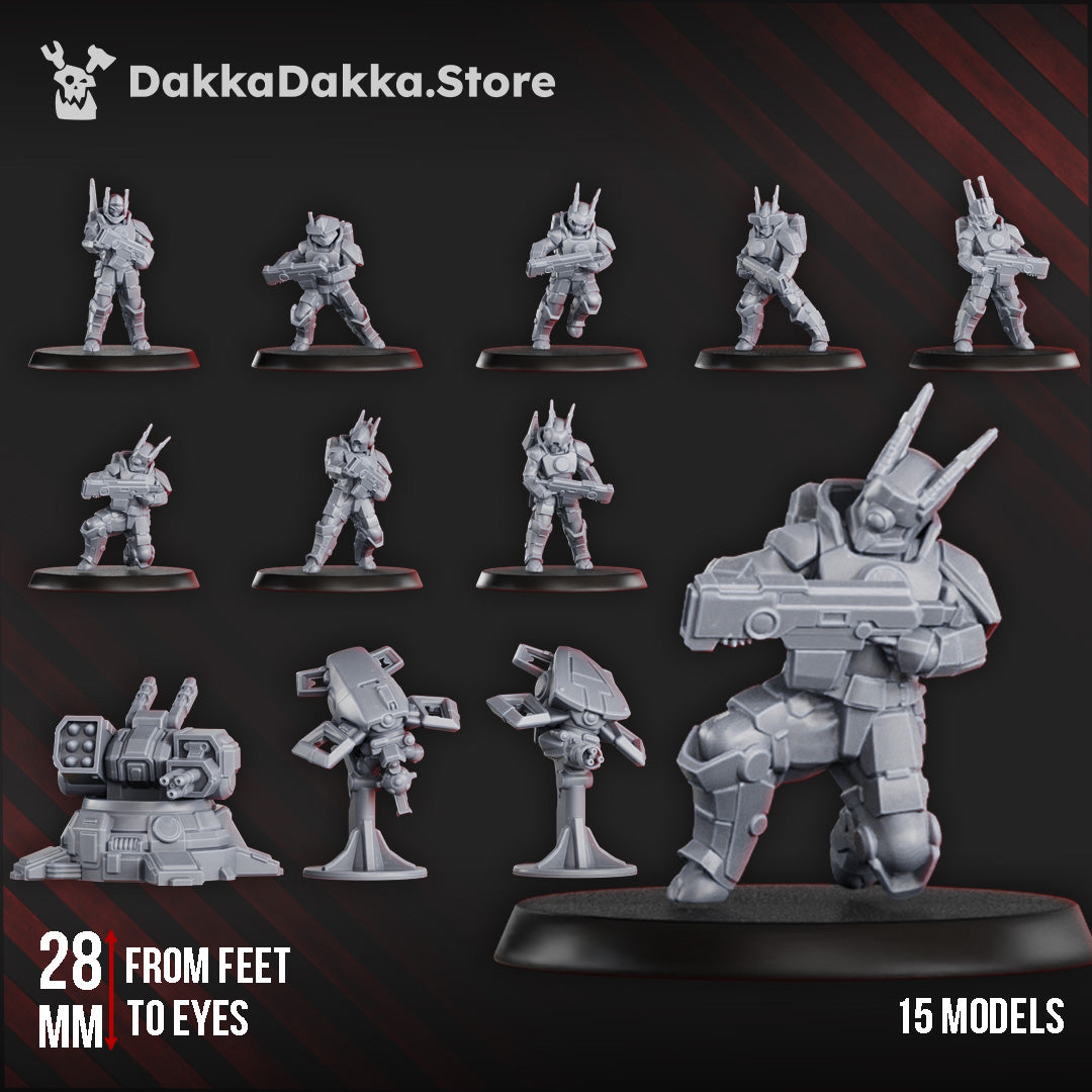 MSC 2nd Assault Team (x15) by DakkaDakka Store - Full Miniature / Model