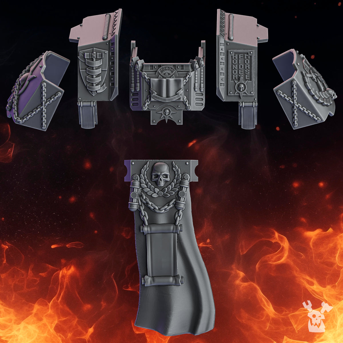 PACTUM AETERNUM WARDEN STORMDREAD BITS SET by DakkaDakka Store - Upgrade / Conversion Part