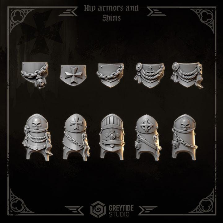 Shins and Hip Armor | Eternal Crusaders | Greytide Studio