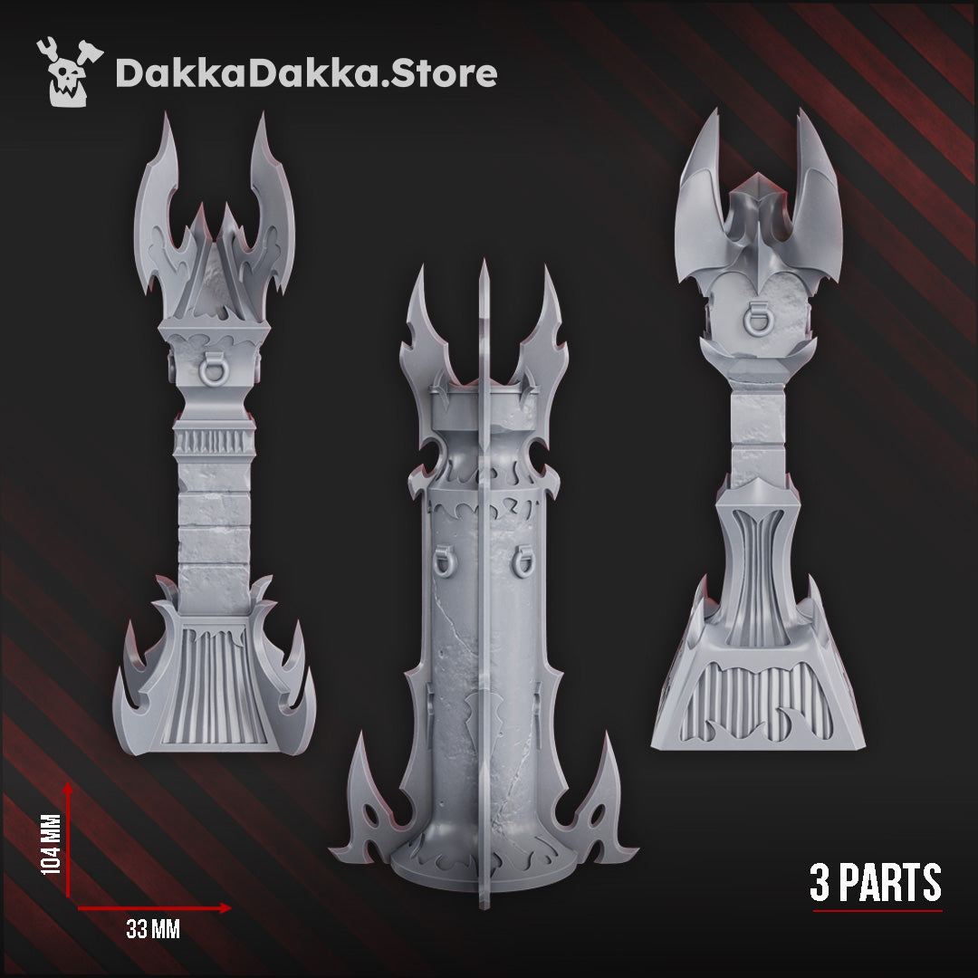 Spire Set #1 (Sinbound Temple) by DakkaDakka Store - Full Miniature / Model