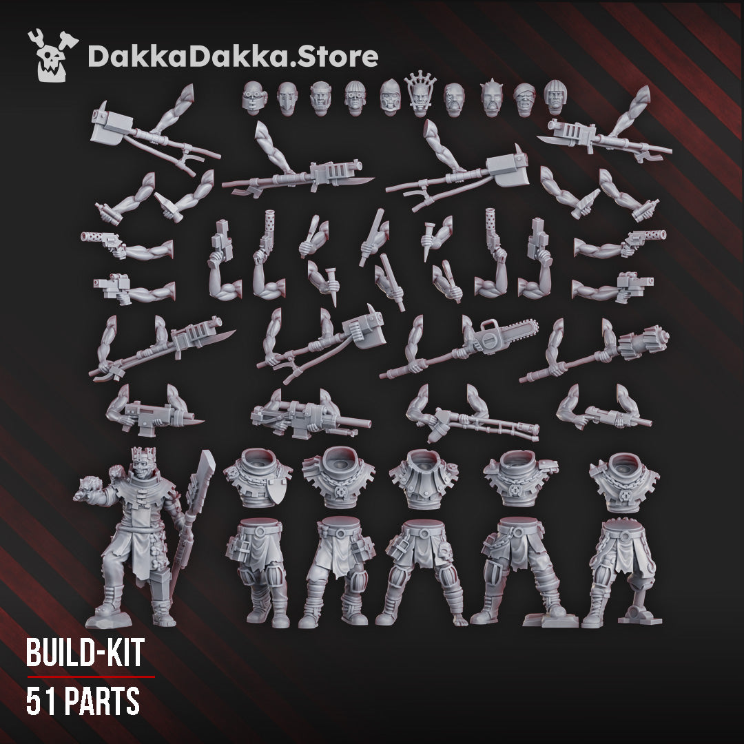 Alternate view of CHURCH FALLEN SQUAD (BUILD KIT) by DakkaDakka Store - Full Miniature / Model