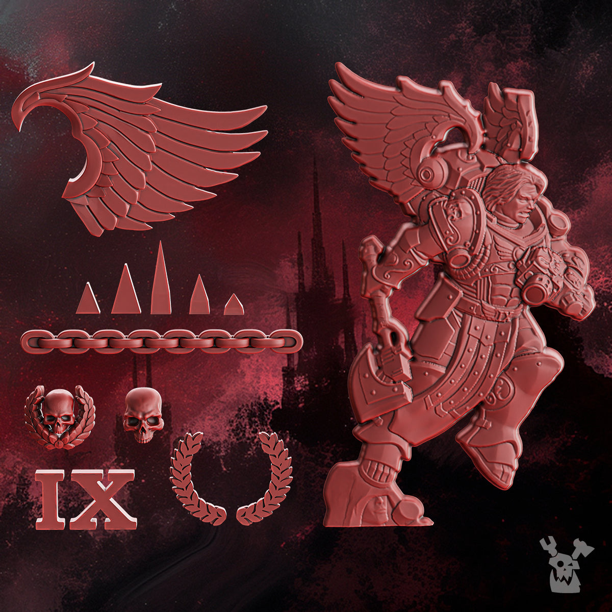 CRIMSON WINGS VEHICLE DECORATIONS by DakkaDakka Store - Upgrade / Conversion Part