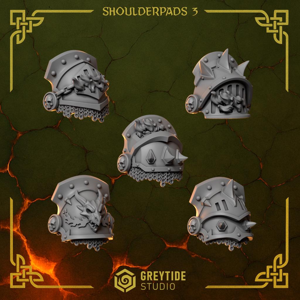 Shoulder Pads 3 | Anvil Wardens| Greytide Studio