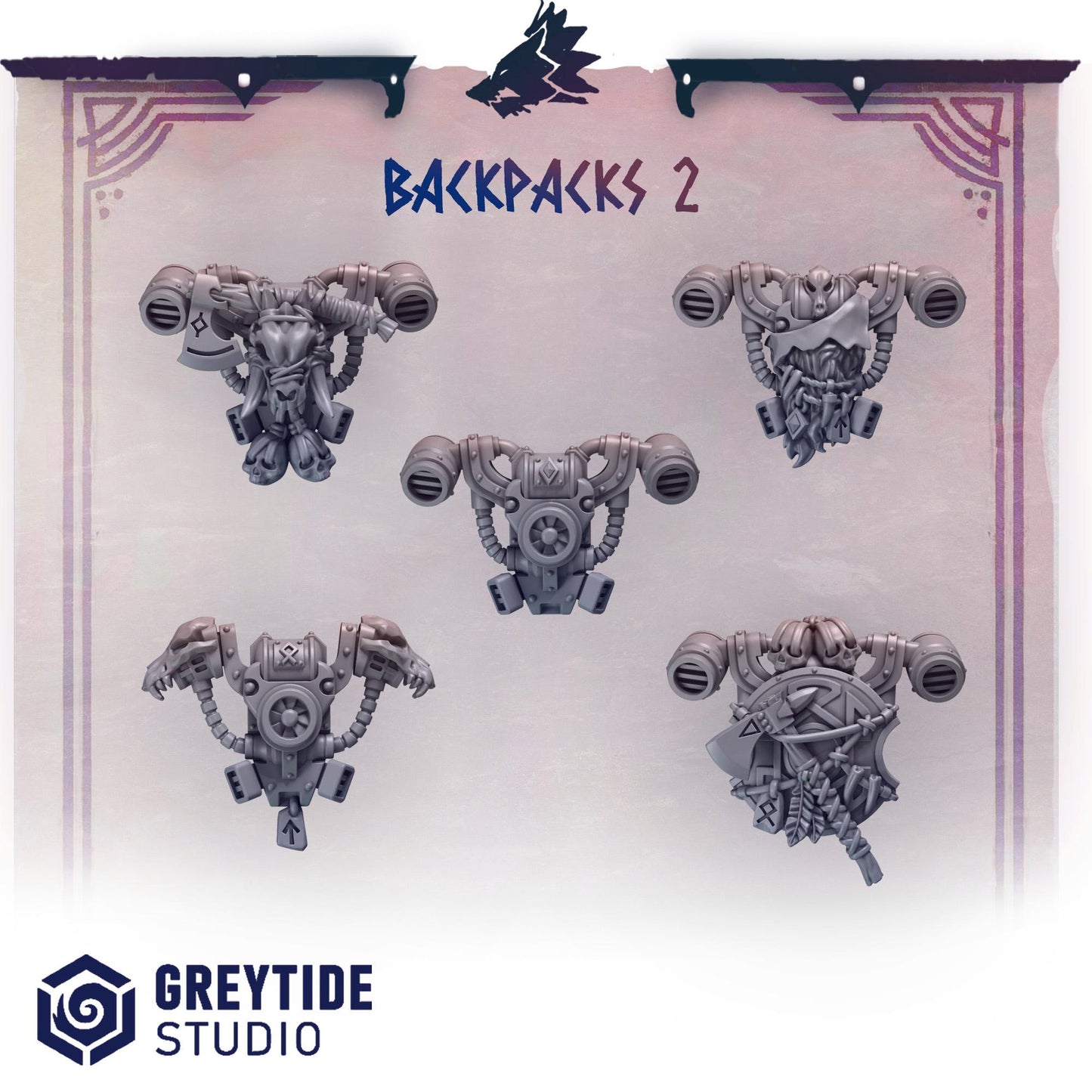 Backpacks 2 | Primal hounds | Greytide Studio