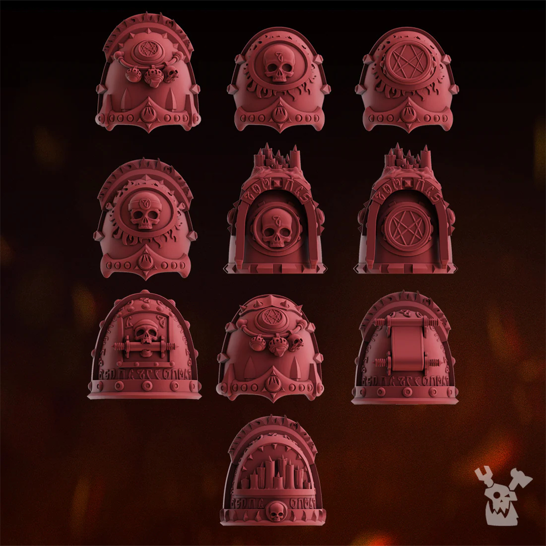 Fire Preachers Shoulder Pads Set x10 #1