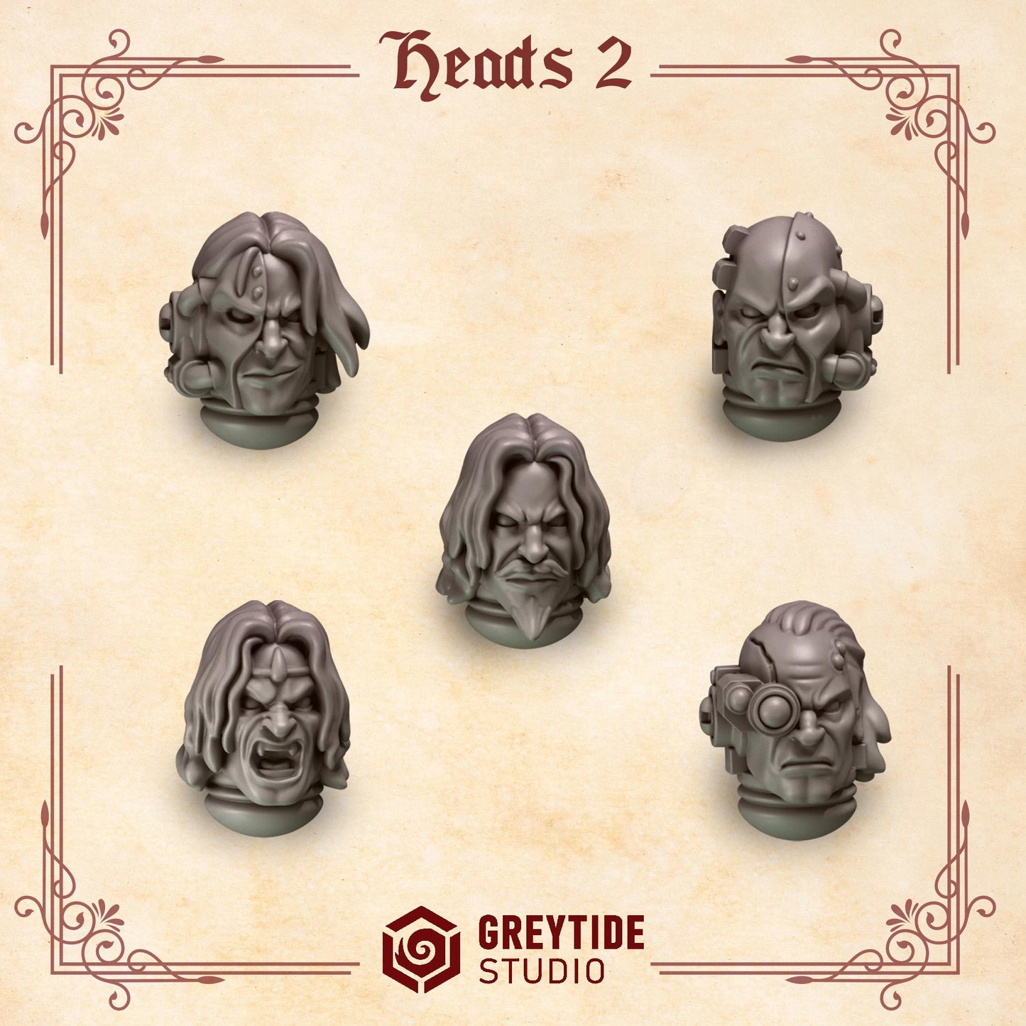 Heads 2 | Crimson Lords | Greytide Studio