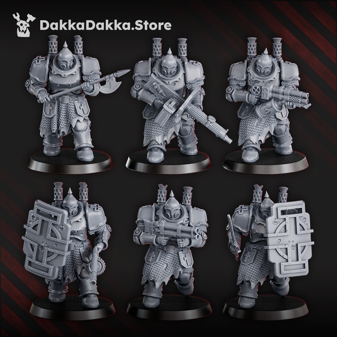 Heavy Bogatyr Squad x6 by DakkaDakka Store - Full Miniature / Model