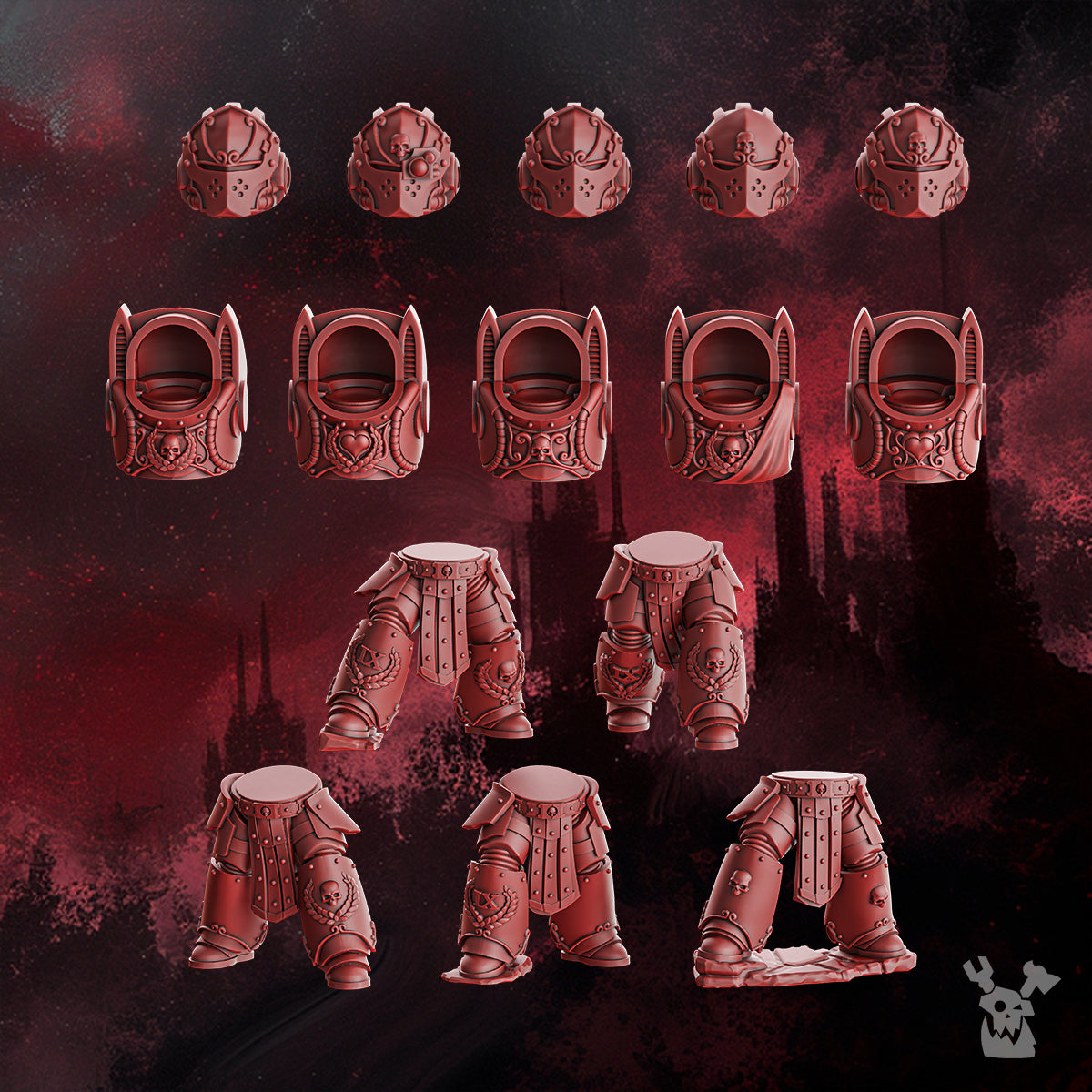 Alternate view of CRIMSON WINGS DESTROYERS SQUAD (BUILD-KIT & EASY-TO-BUILD MODELS) by DakkaDakka Store - Full Miniature /…