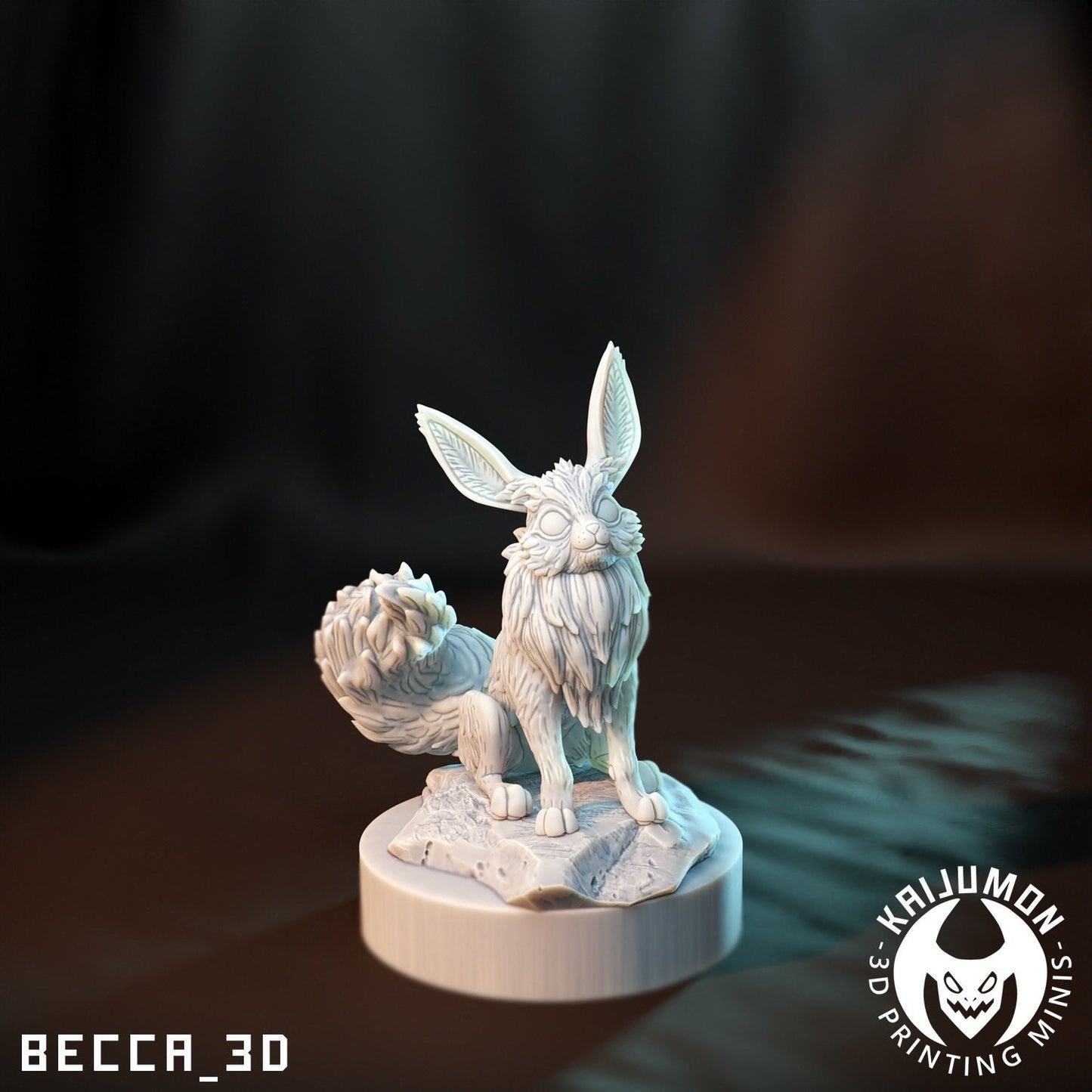Kaijumon water fox/ Tabletop Model / Miniature Figurine | Kaijumon (vaporeon)