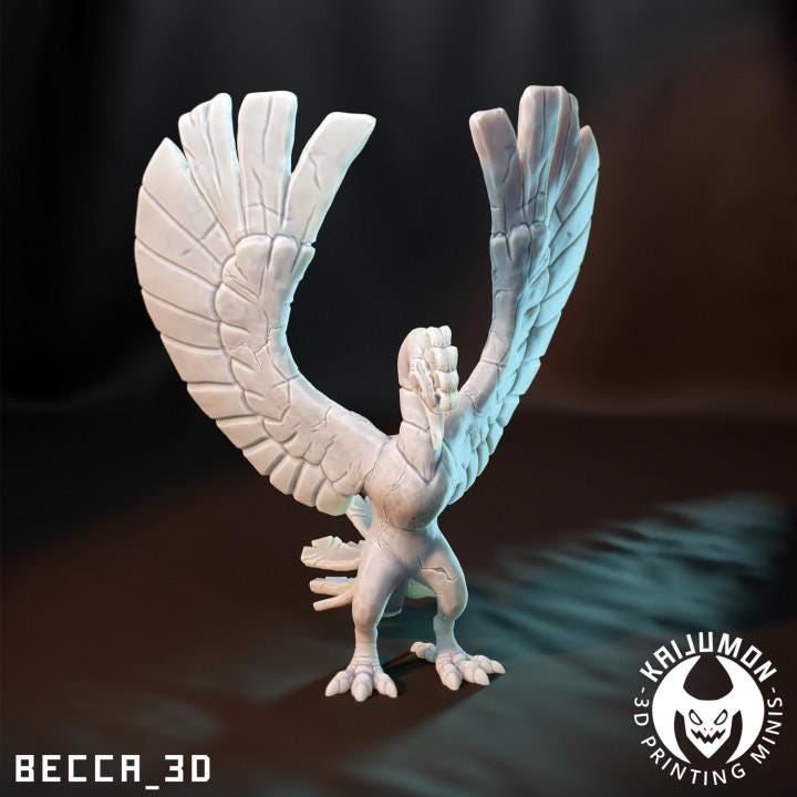 Kaijumon Legendary Rainbow Bird/ Tabletop Model / Miniature Figurine | Kaijumon (ho-oh)