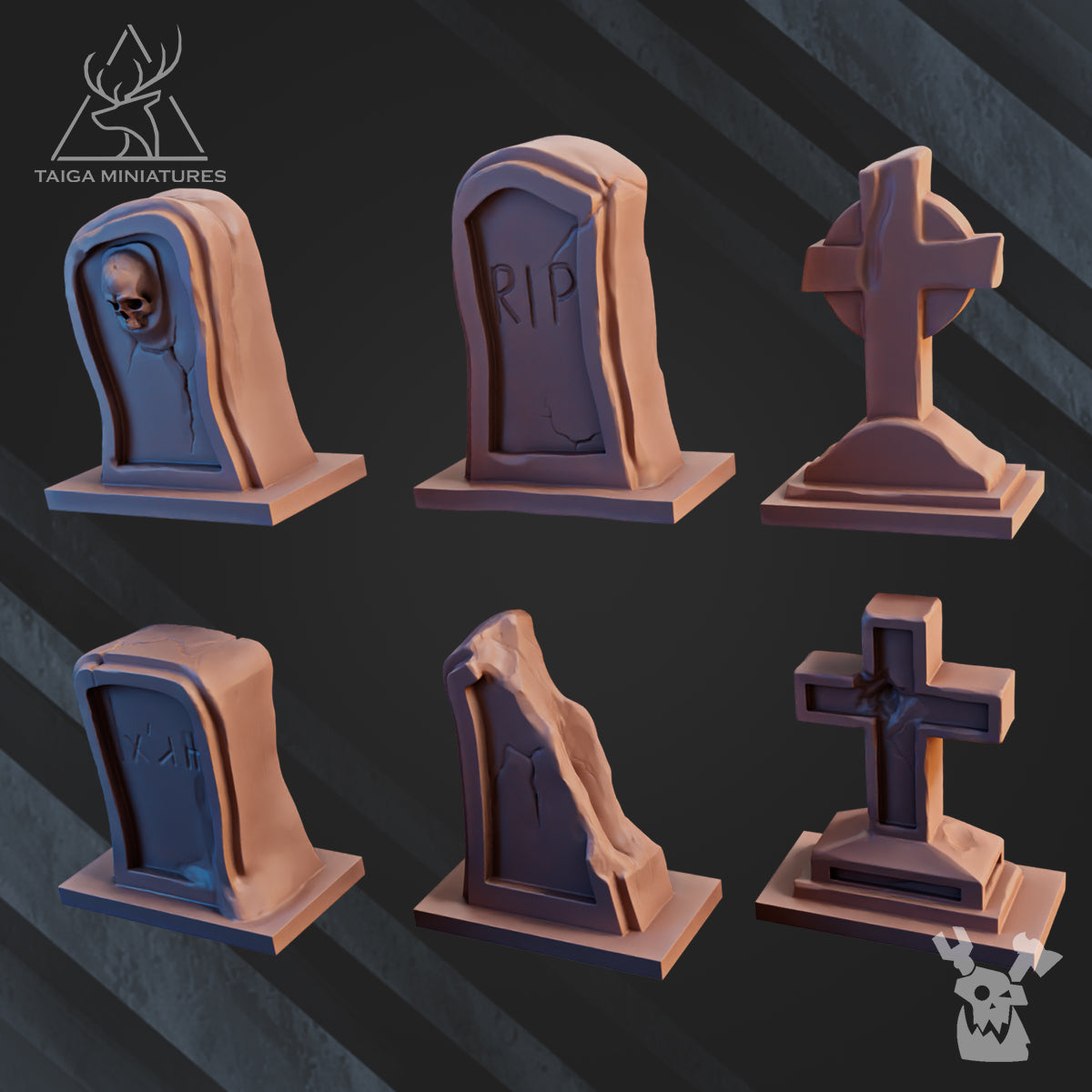 GRAVEYARD COFFINS AND TOMBS by DakkaDakka Store - Full Miniature / Model