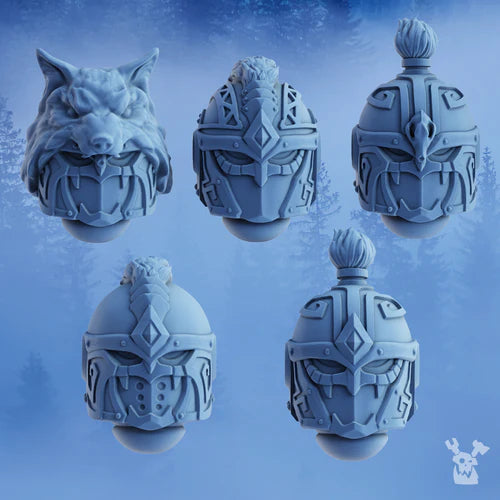 Stormbringers Helmeted Heads Set x5
