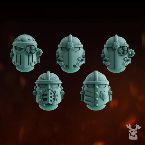 Lunar Knights Heads Set x5 #2