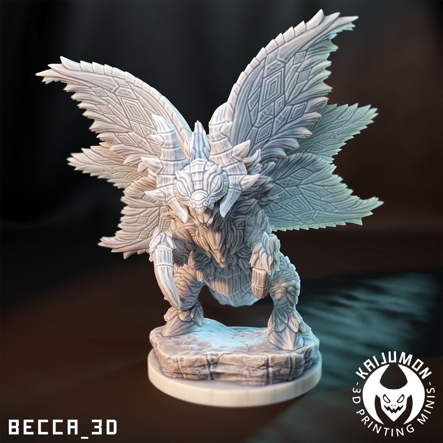 Kaijumon Ancient Fire Moth/ Tabletop Model / Miniature Figurine | Kaijumon