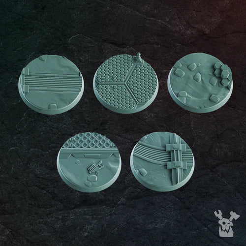 War Field Theme 40mm Bases Set x5 #2