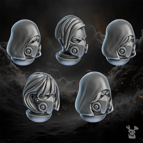 Retribution Angels Heads x5