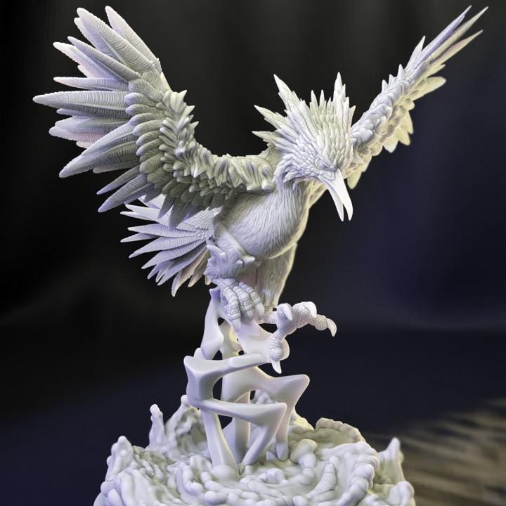 Kaijumon Thunder Bird/ Tabletop Model / Miniature Figurine | Kaijumon (zapdos)