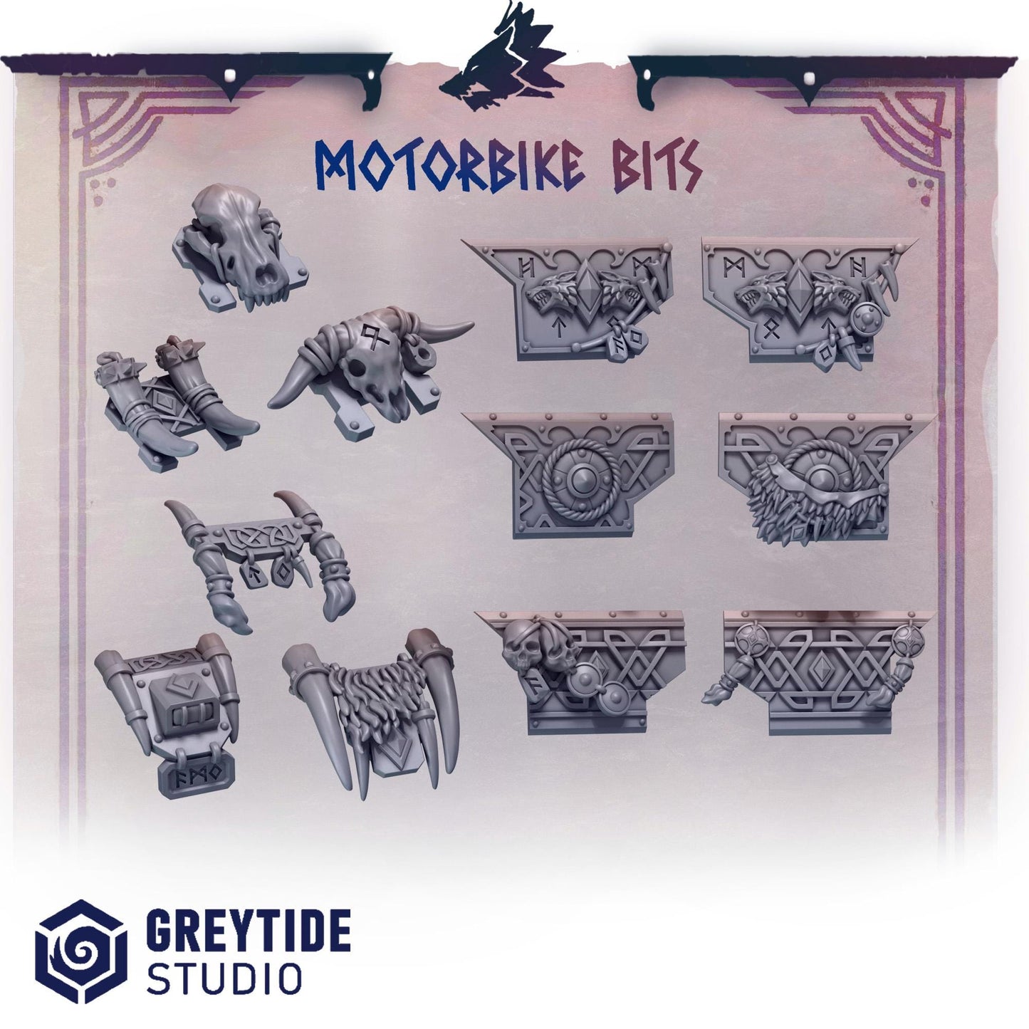 Motorbike Bits | Primal hounds | Greytide Studio