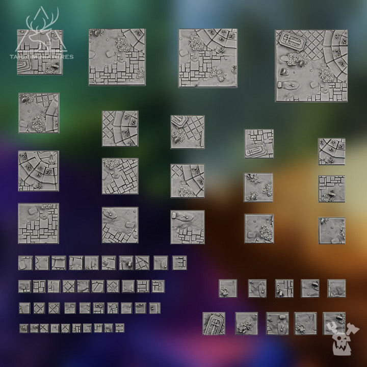 GOTHIC HORROR SQUARE BASES SET X276 by DakkaDakka Store - Base / Basing