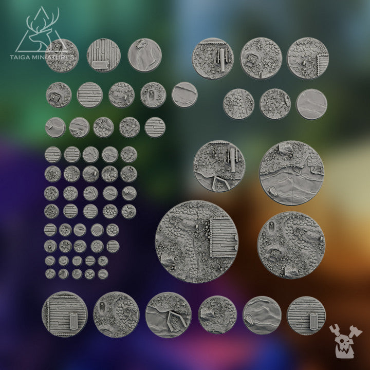 PIRATE ISLAND ROUND BASES SET X276 by DakkaDakka Store - Base / Basing