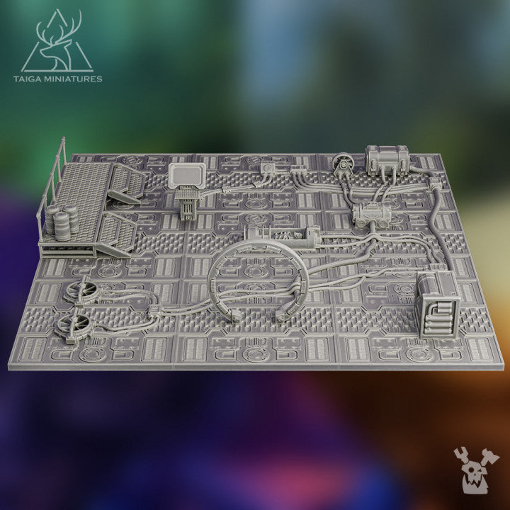 SCI-FI TEXTURE TERRAIN PLATE + PROPS BITS by DakkaDakka Store - Terrain