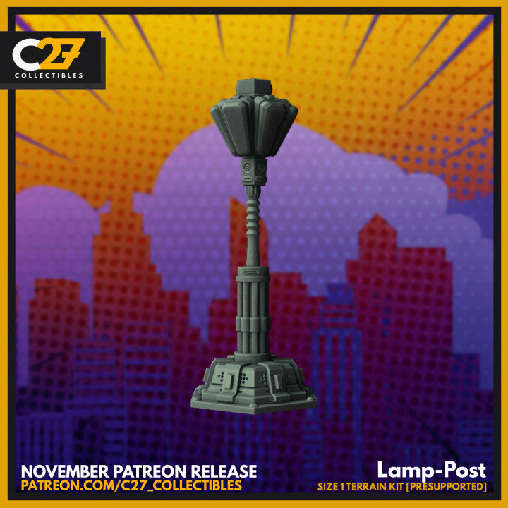 Promised Asteroid Lamp Post