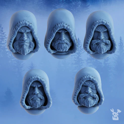 Stormbringers Hooded Heads Set x5