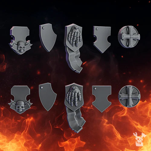 Pactum Aeternum Crusader Shoulder Shields Set x10