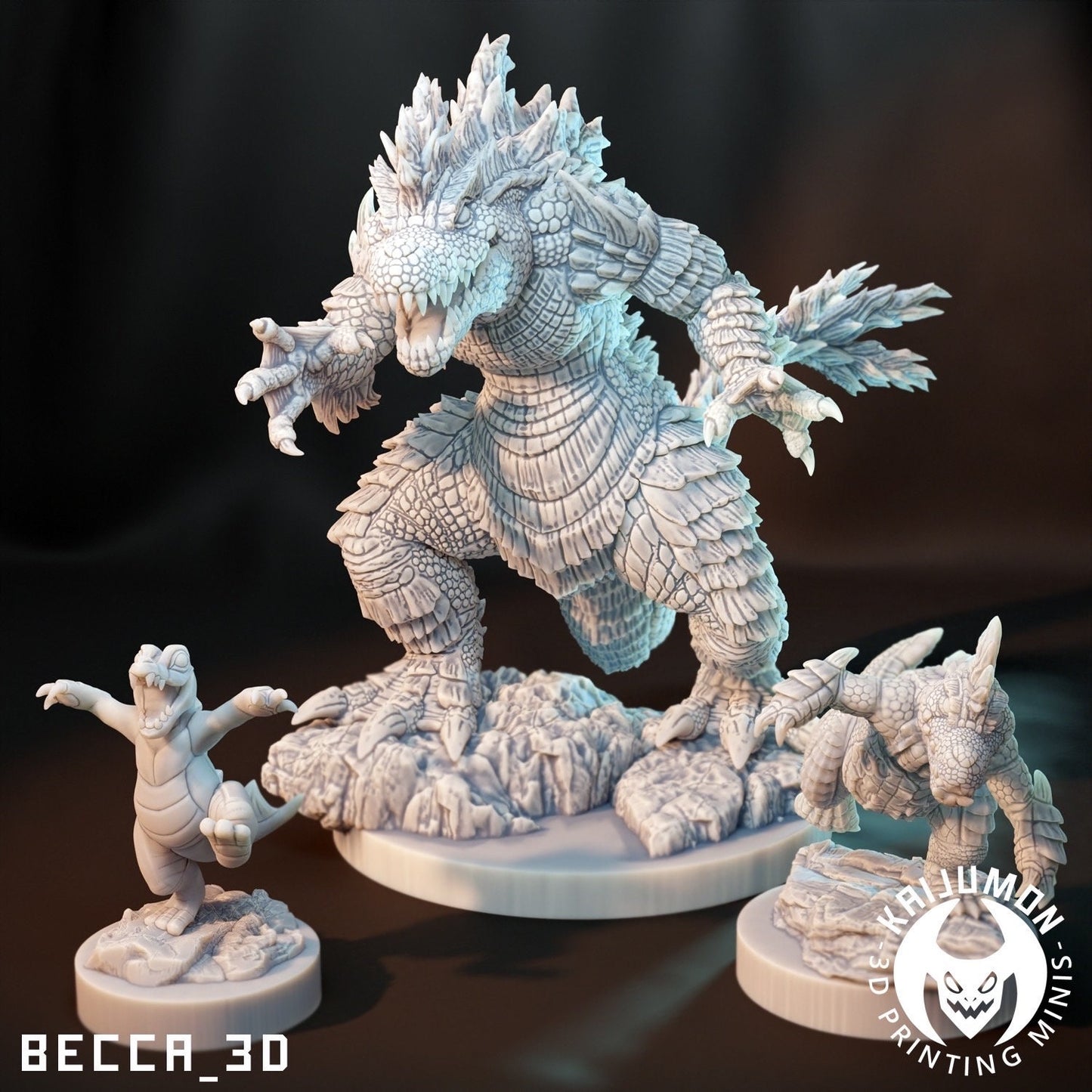 Kaijumon Zillagator/ Tabletop Model / Miniature Figurine | Kaijumon (feraligatr)