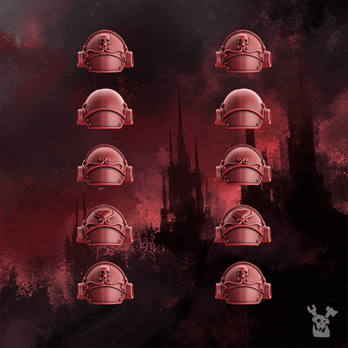 Crimson Wings Recon Squad Shoulder Pads Set x10