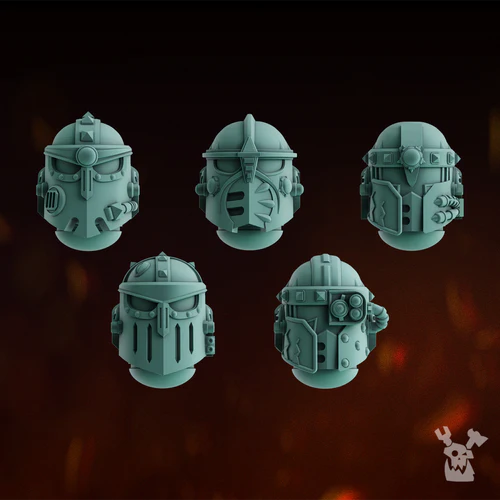 Lunar Knights Heads Set x5 #1