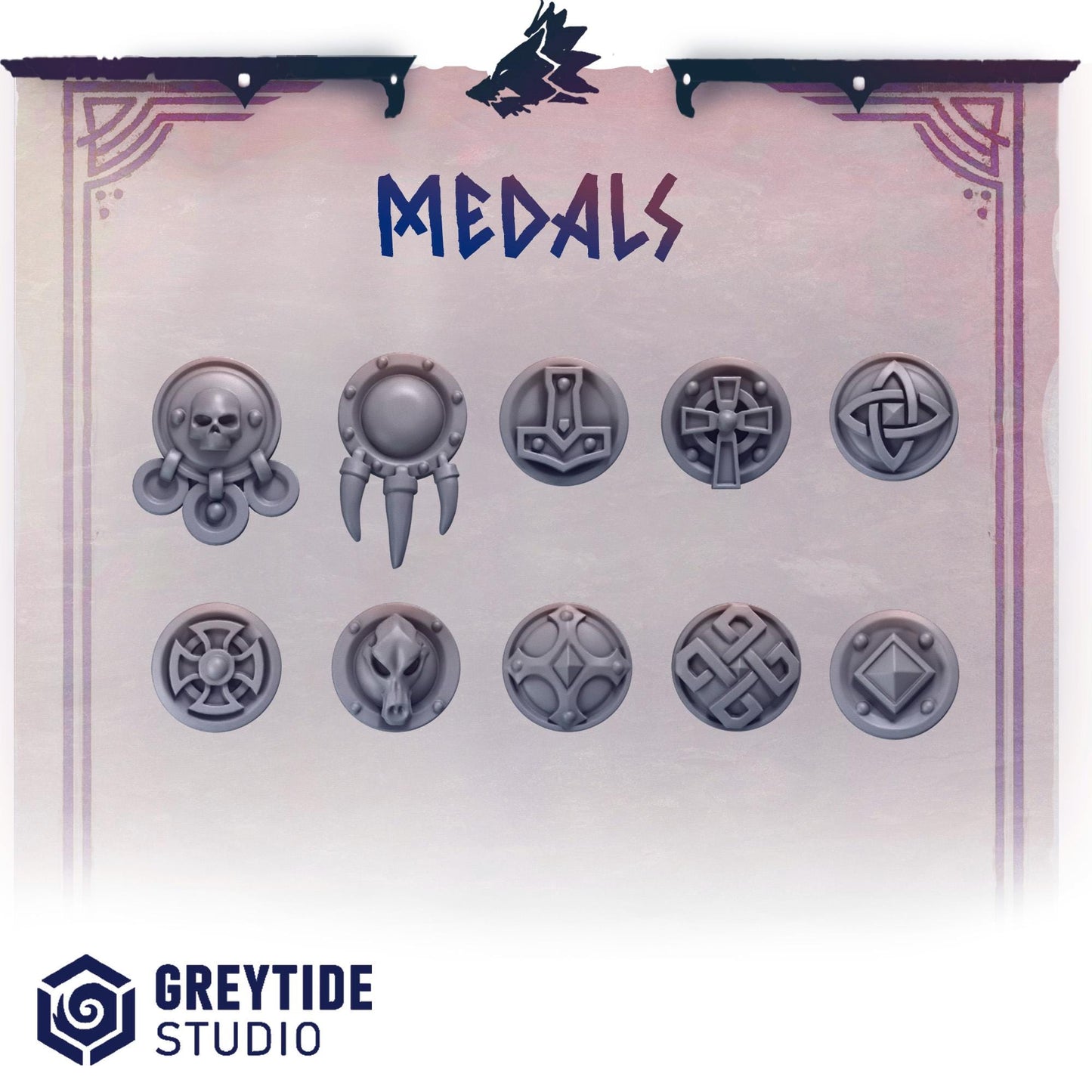 Medals | Primal hounds | Greytide Studio