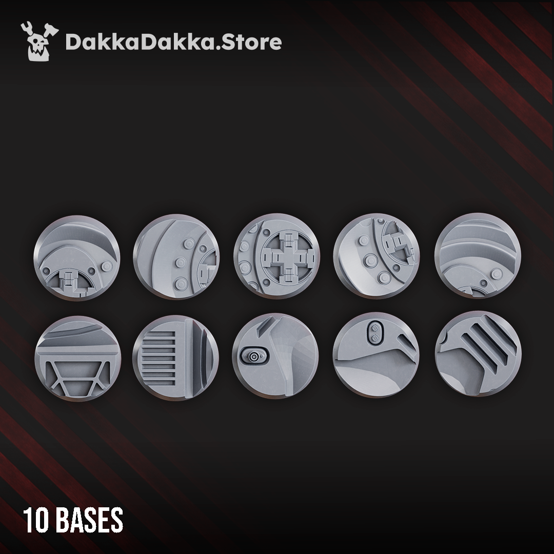 STARFORGED CLANS BASES SET (28 MM) X10 by DakkaDakka Store - Base / Basing