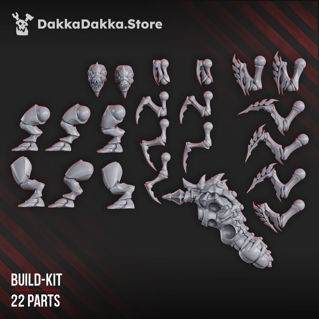 Alternate view of FANGTHROWERS OF THE GREAT HARVEST (BUILD KIT) by DakkaDakka Store - Full Miniature / Model
