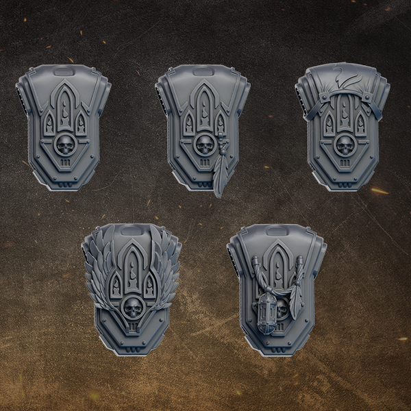 Black Gryphons Backpacks Set x5
