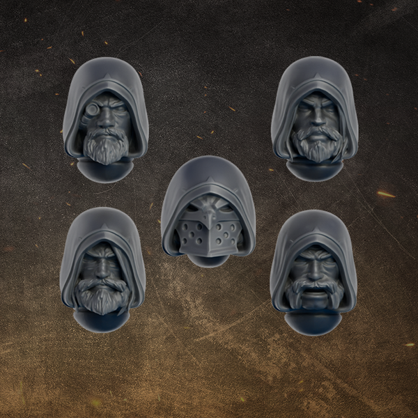 Black Gryphons Heads Set #1 x5