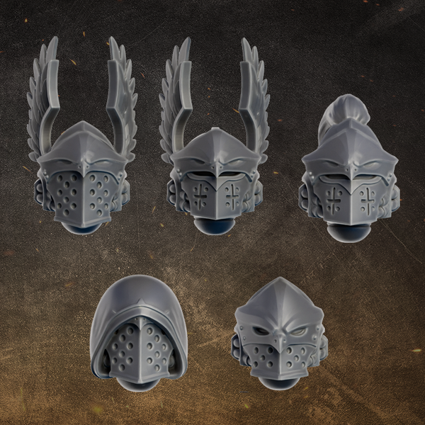 Black Gryphons Heads Set #2 x5