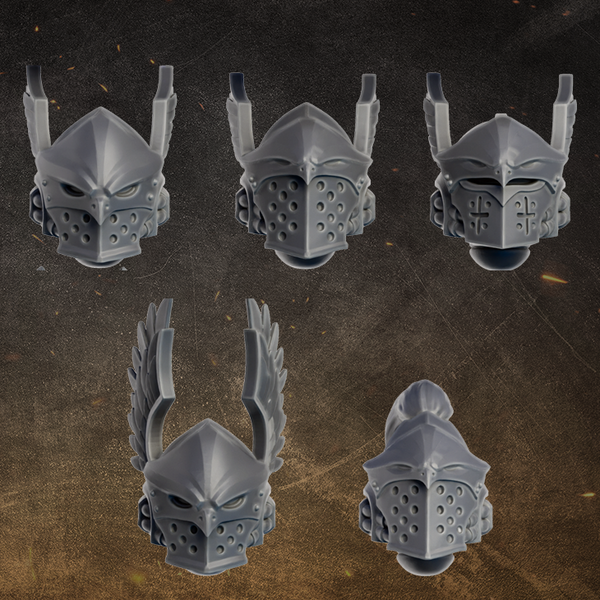 Black Gryphons Heads Set #3 x5