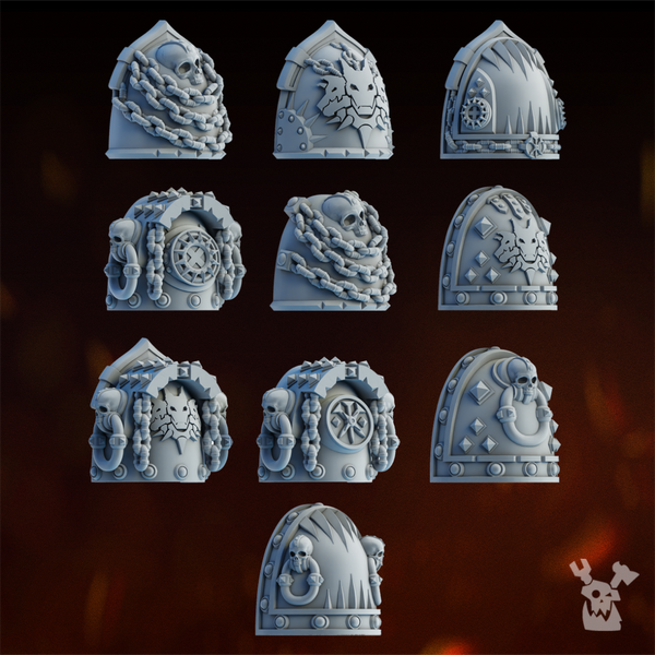 Carnage Reapers Shoulder Pads Set x10 #1