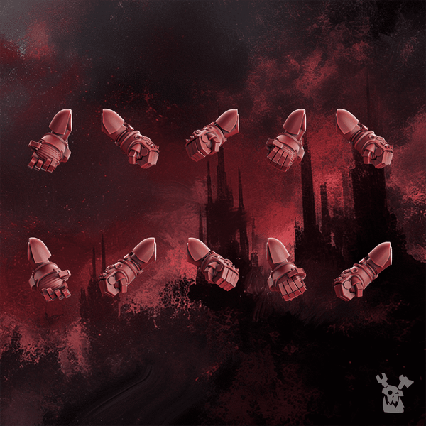Crimson Wings Destroyers Power Fists Set x10