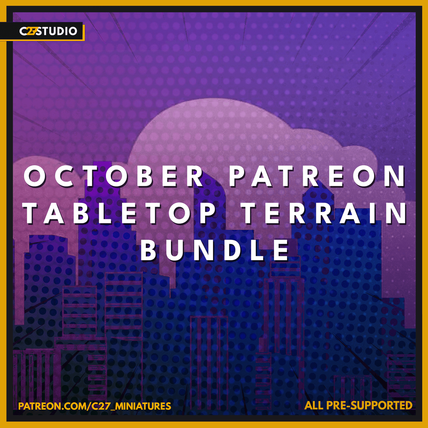 October Patreon Tabletop Terrain Bundle