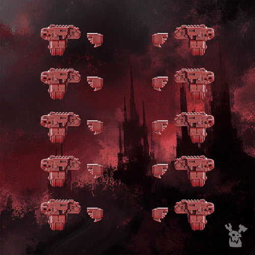 Crimson Wings Heavy Plasma Pistols Set x10