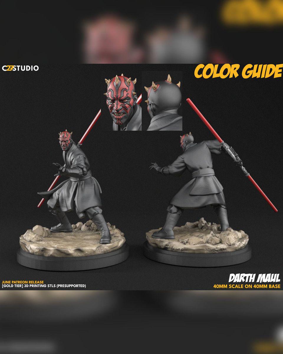 Fallen Apprentice - Shatter Point - Star Wars Fan Art - 3d Printed TTRPG Miniature