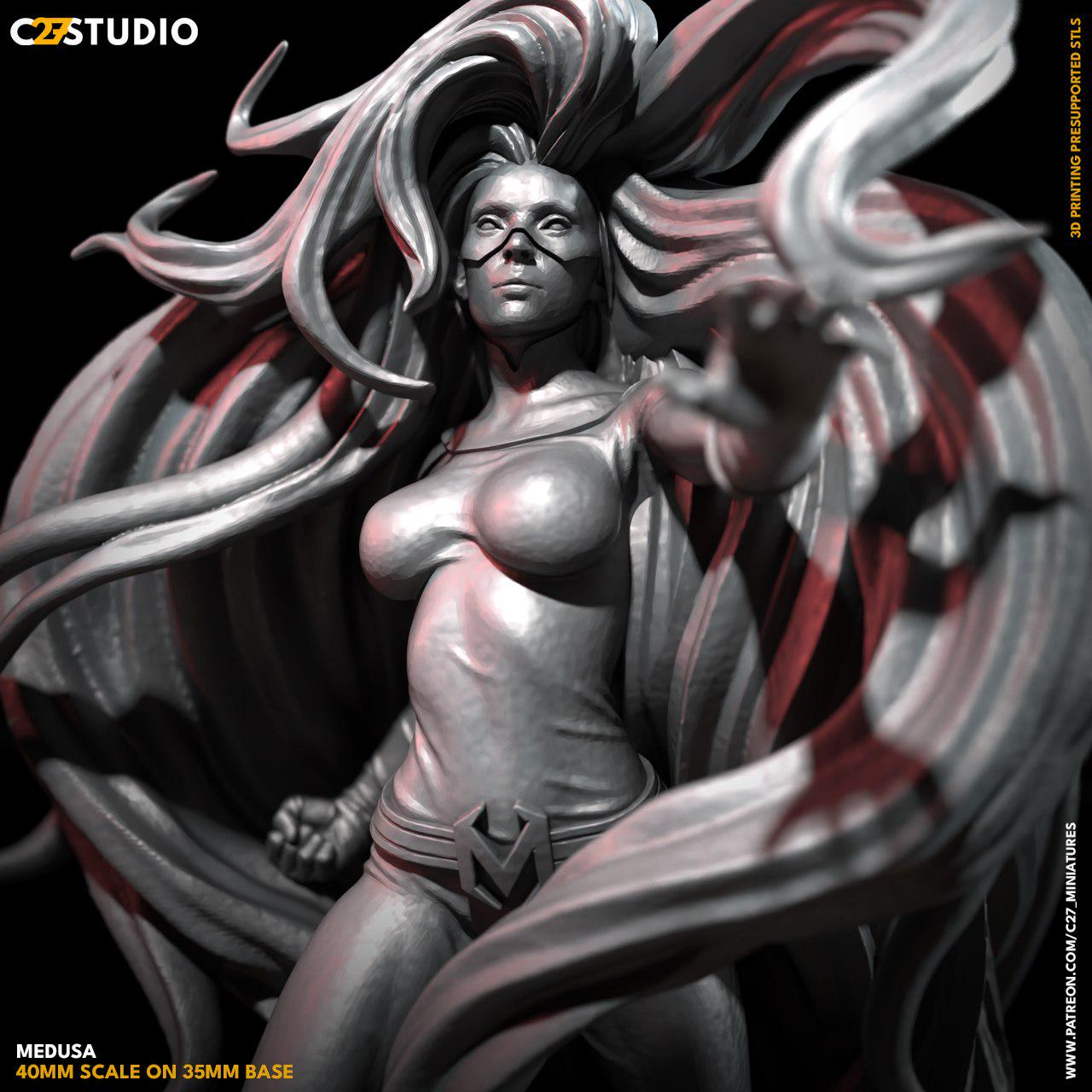 Bad hair Day - Crisis Protocol Proxy - Marvel Fan Art - 3d Printed TTRPG Miniature