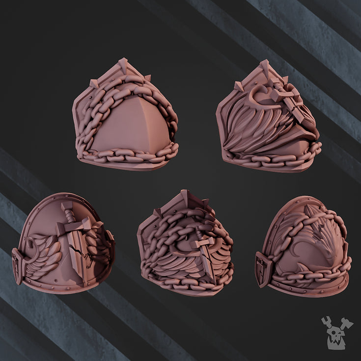 "Winged Lions" Shoulder Pads x10