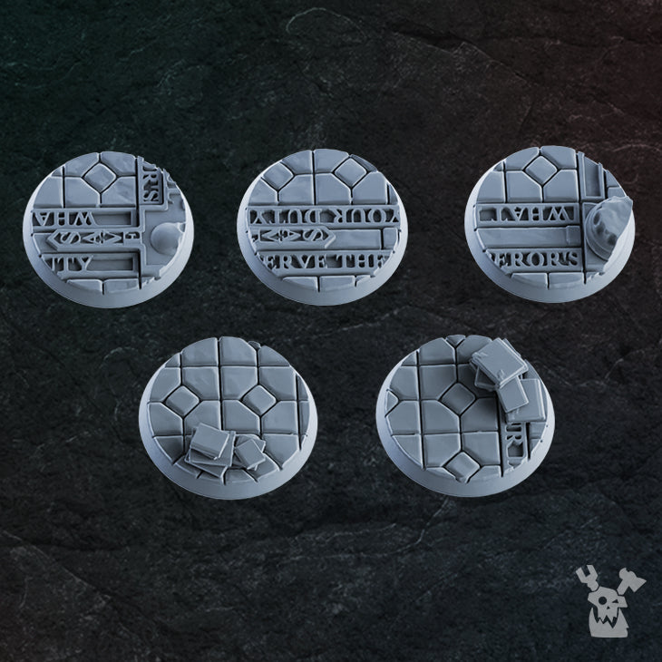 Religious Temple 32mm Bases Set x5 #2