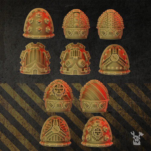 Full Metal Brotherhood Shoulder Pads Set x10 #1