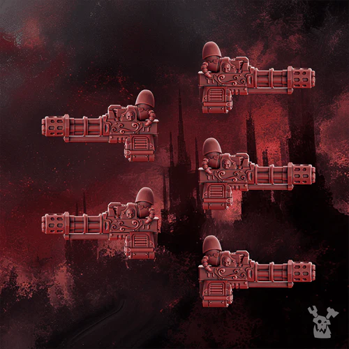 Crimson Wings Vulcan Guns Set x5